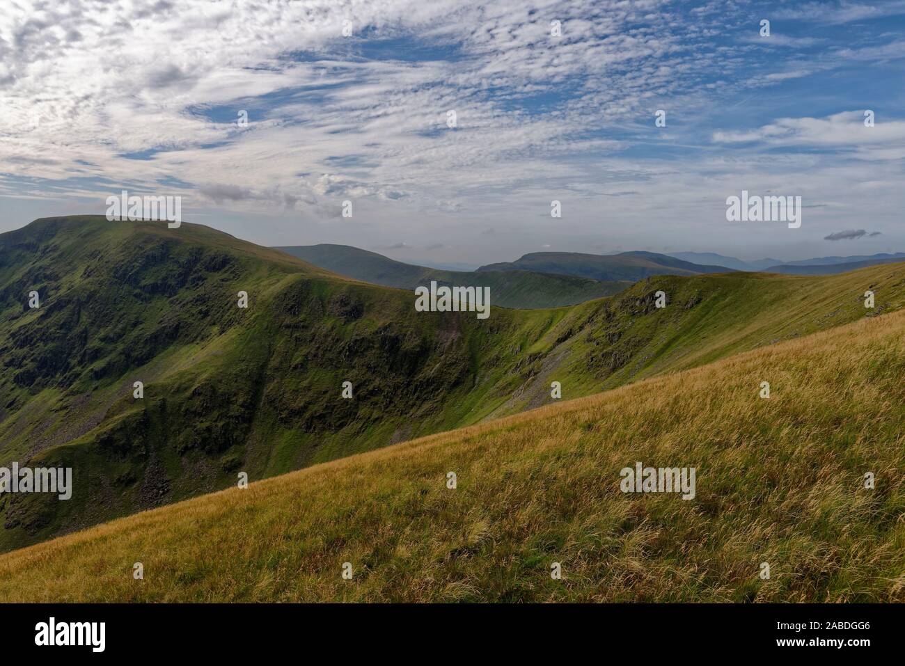 High Street (828 M) avec de courtes Stile & Riggindale Kidsty Crag vu de Pike, Cumbria Haweswater ci-dessus Banque D'Images