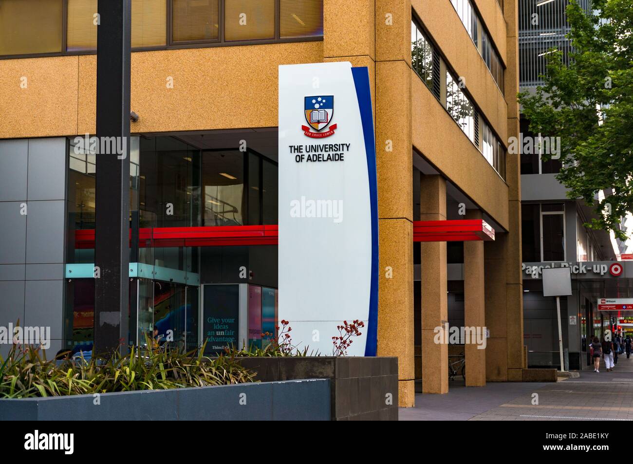 Adelaide, Australie - Novembre 10, 2017 : l'Université d'Adélaïde sign Banque D'Images