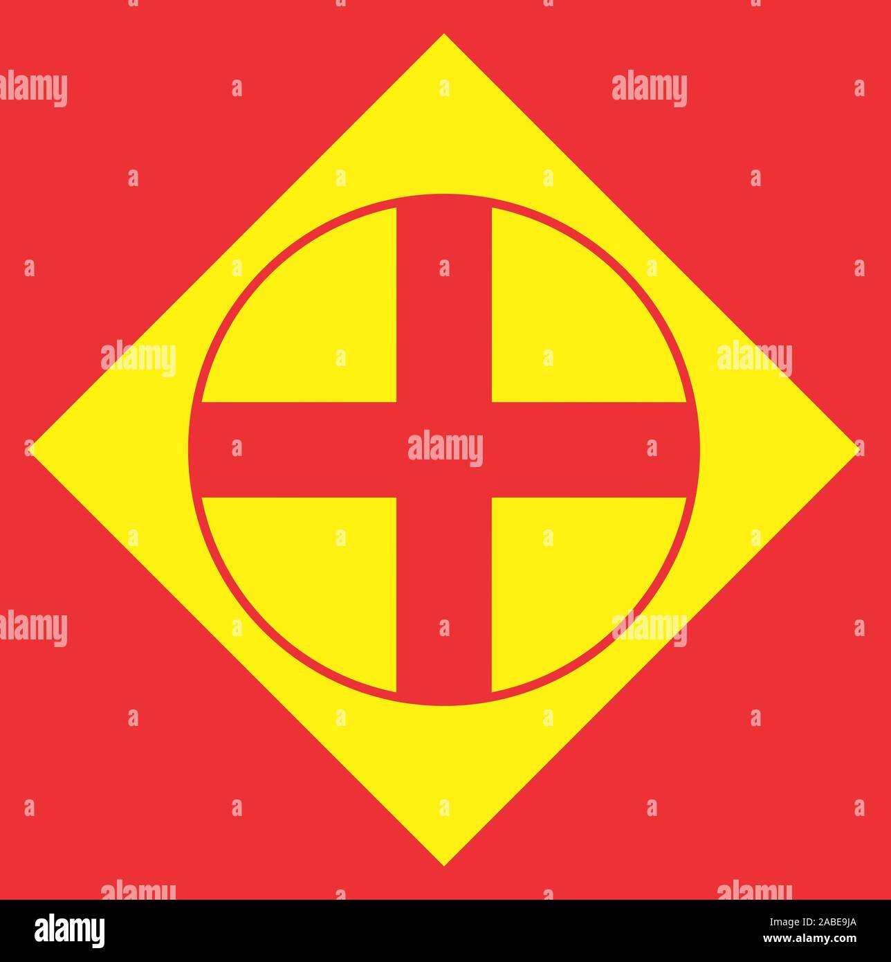 Docteur en médecine ET LOGOS ET SYMBOLES EN VERT ET ROUGE Banque D'Images