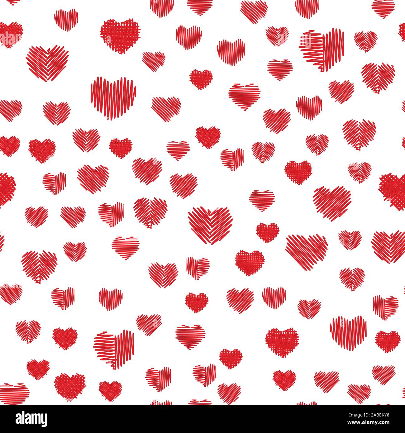 Crosshatching transparent Valentines Illustration de Vecteur