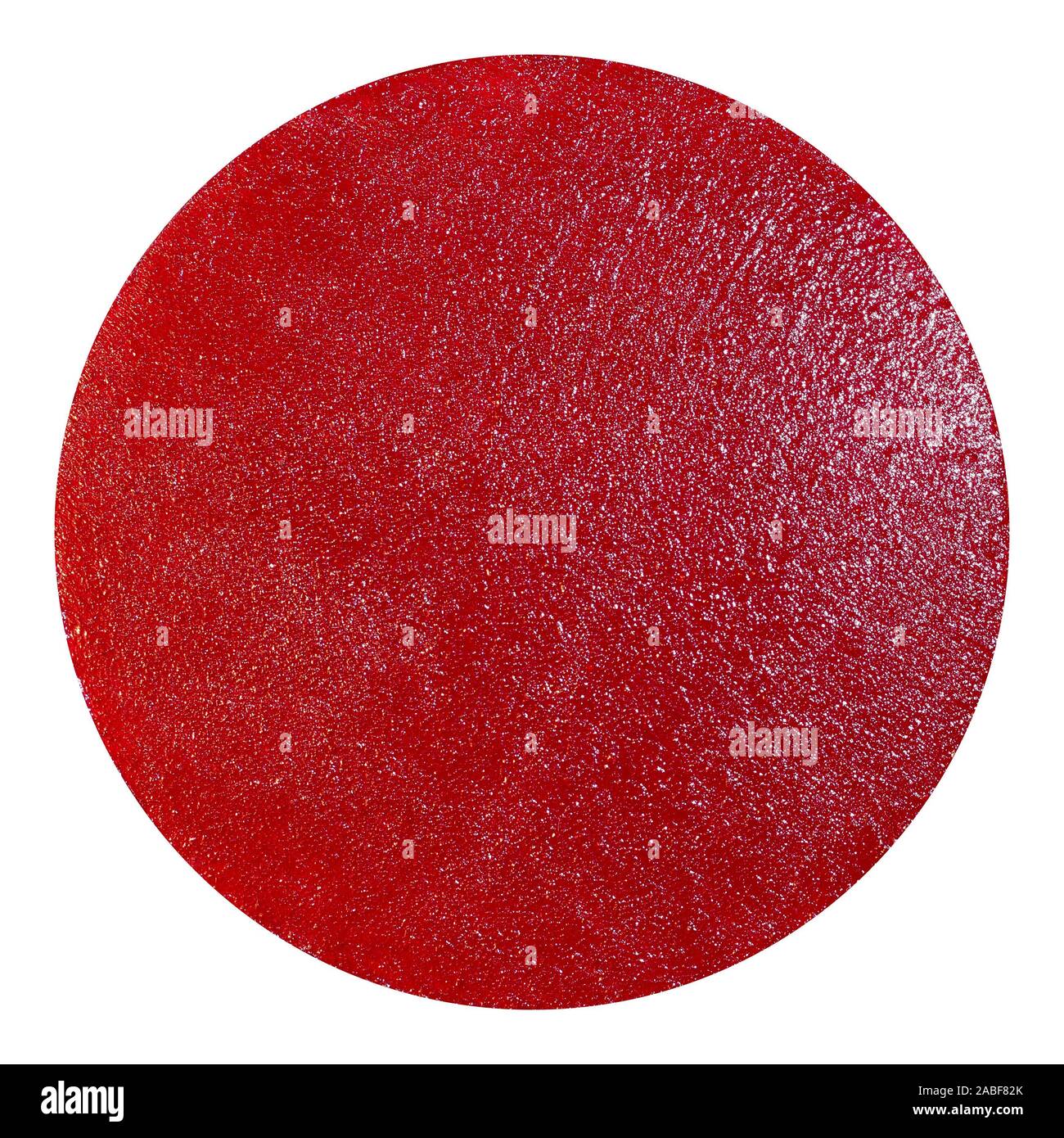 Le cercle rouge. Peinture acrylique Banque D'Images