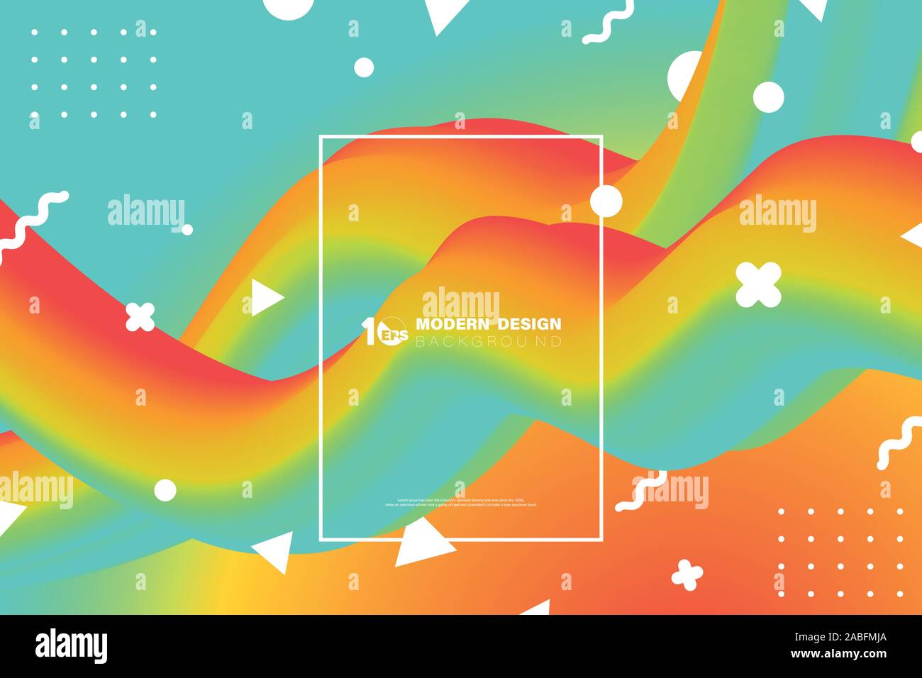 Le liquide coloré abstrait conception de forme libre de decoration background. Décorer pour poster, graphismes, gabarit, ad. illustration vector eps10 Illustration de Vecteur