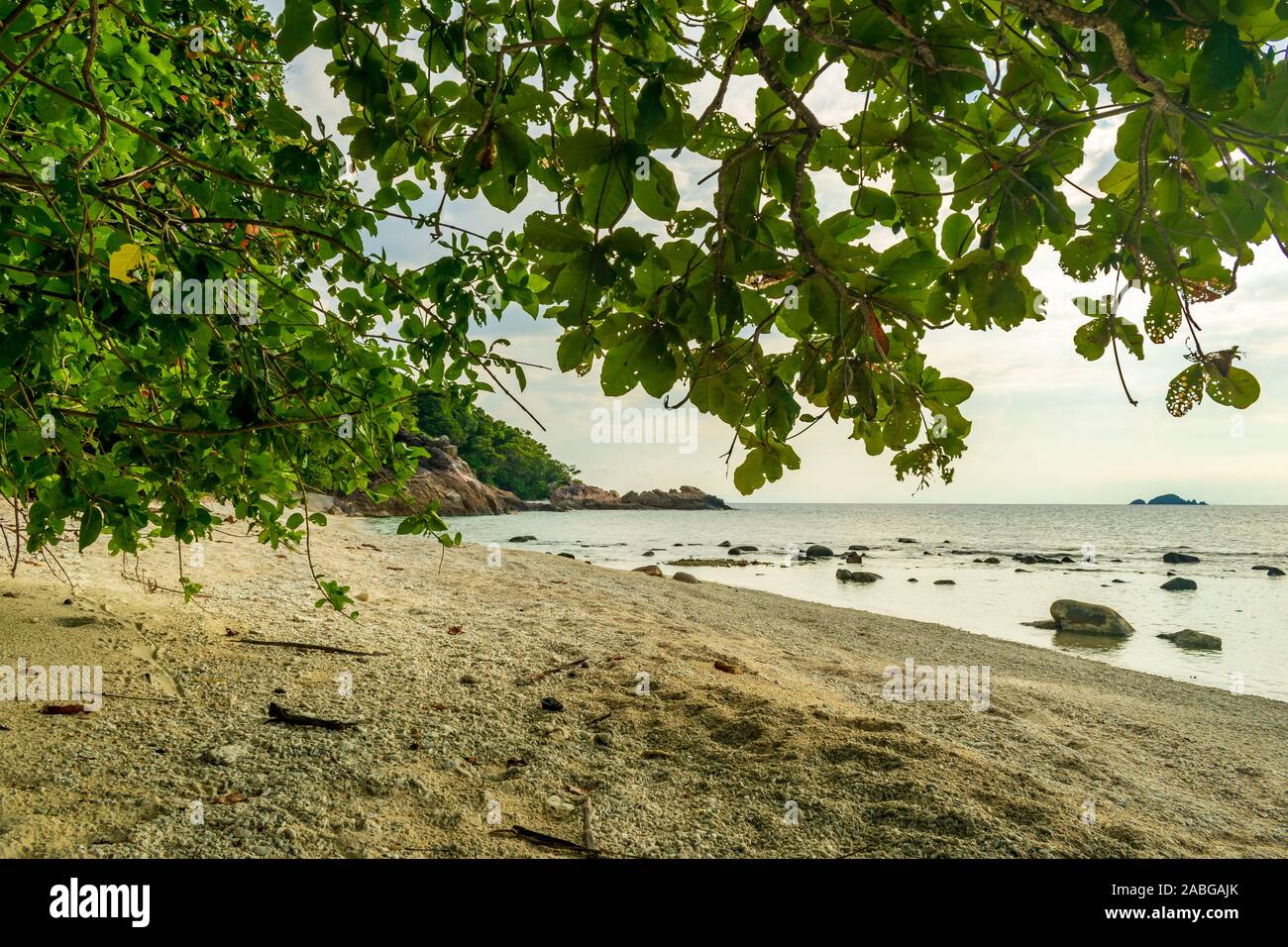 Turtle Beach, Besar, îles Perhentiennes, Malaisie; mai-2019; une belle plage Banque D'Images