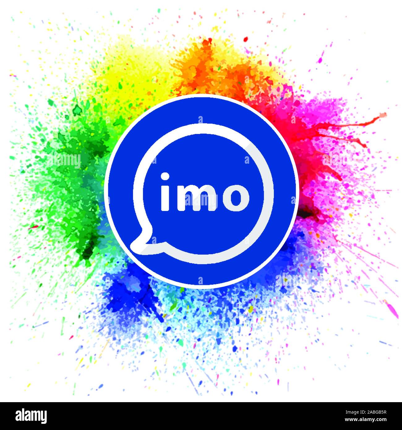 Médial social icônes colorées Banque D'Images