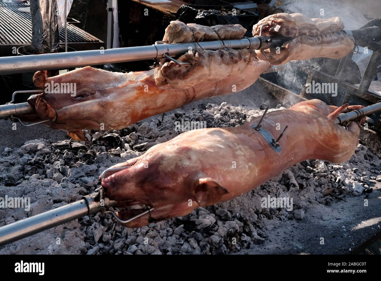 Rôti de porc - Vieille ville de Plovdiv - Balkans - BULGARIE Título : Tryavna -- Bulgarie mentions de copyright Banque D'Images