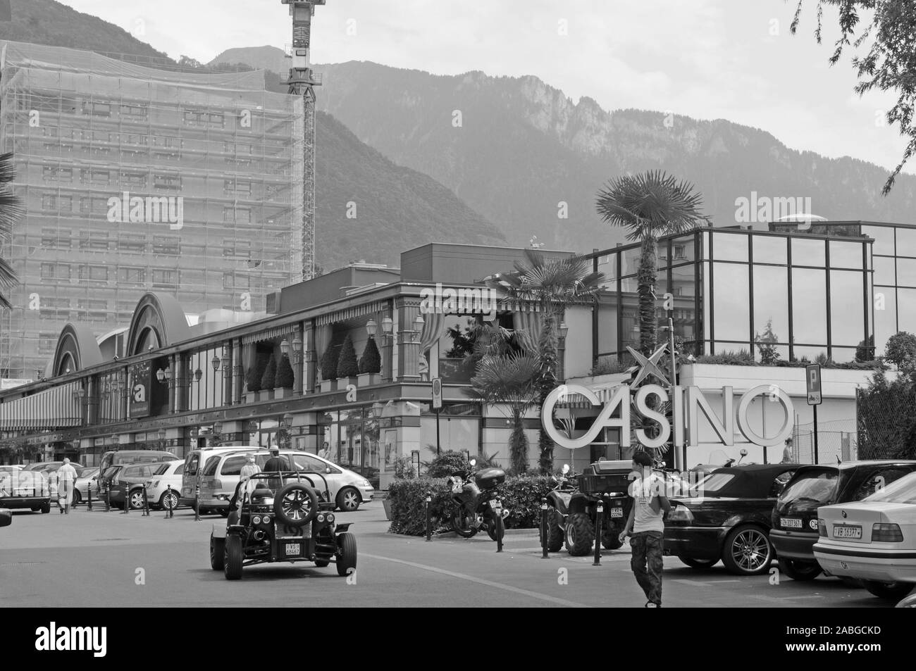 Suisse : Le Casino de Montreux au lac de Genève Banque D'Images