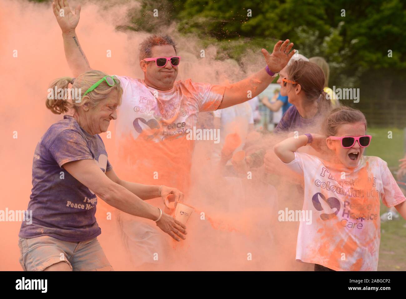 Fun Run Couleur Watford Banque D'Images