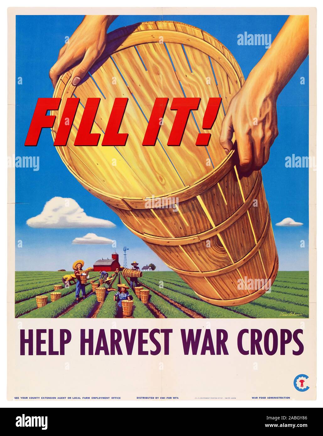 Dans l'affiche de la guerre patriotique grande résolution Banque D'Images