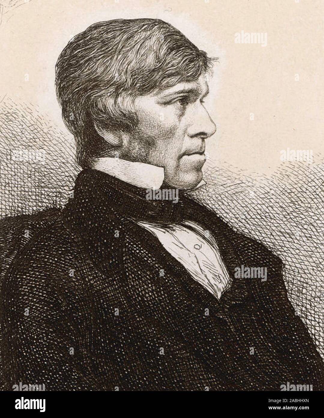 THOMAS CARLYLE (1795-1881) historien écossais, philosophe et mathématicien, 1850 Banque D'Images