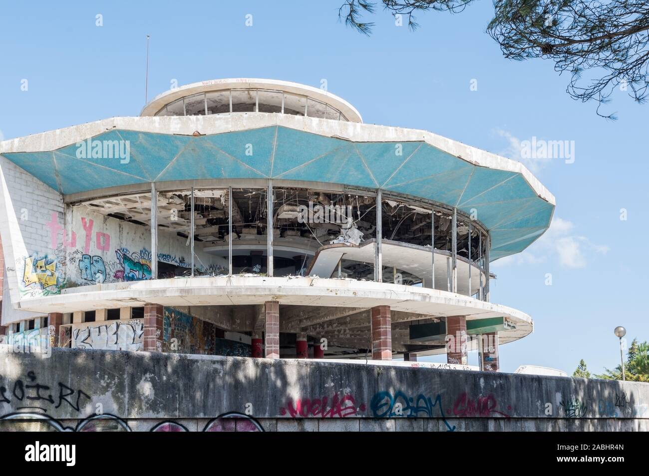 Portugal Lisbonne 23.9.2018 escalier image couleur stone building dans le bâtiment lieu perdu Banque D'Images