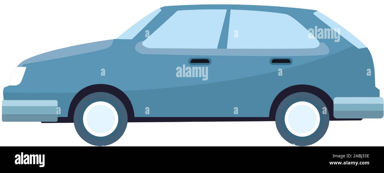 Icône de voiture berline, modèle plat Illustration de Vecteur