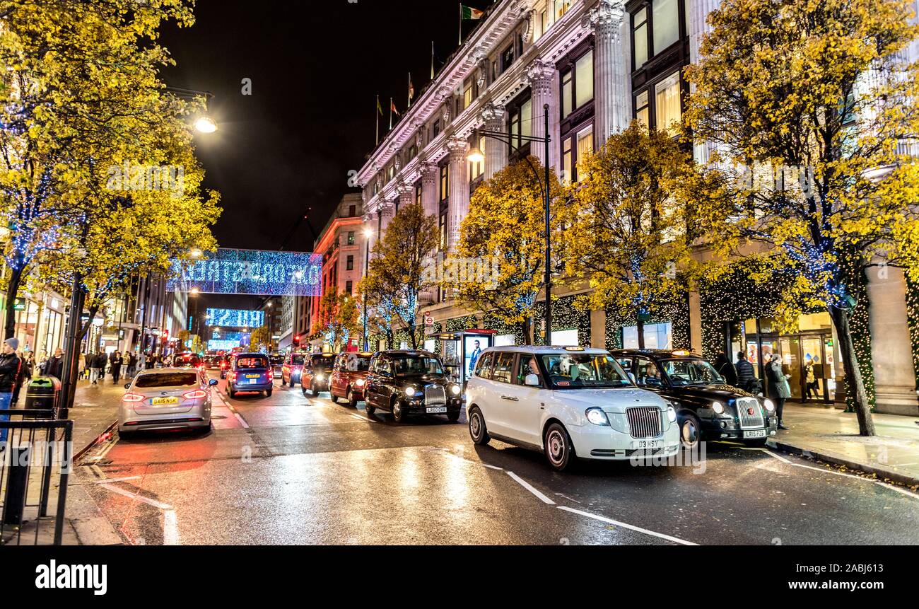 Sefridges Store Oxford Street à Noël 2019 London UK Banque D'Images