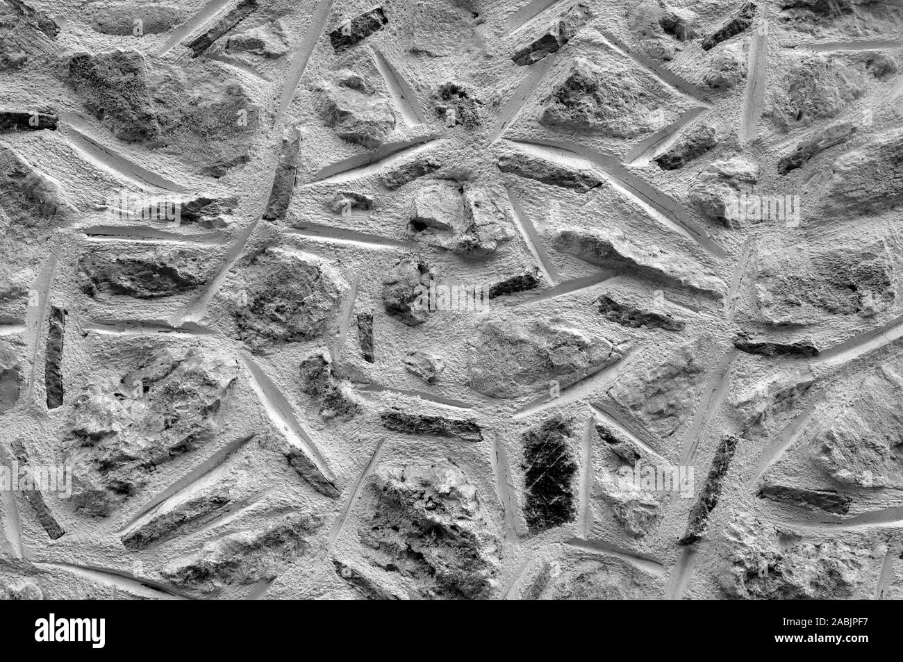 La texture et le contexte de la maçonnerie pendant la construction. La texture de la pierre. En blanc pour les designers Banque D'Images