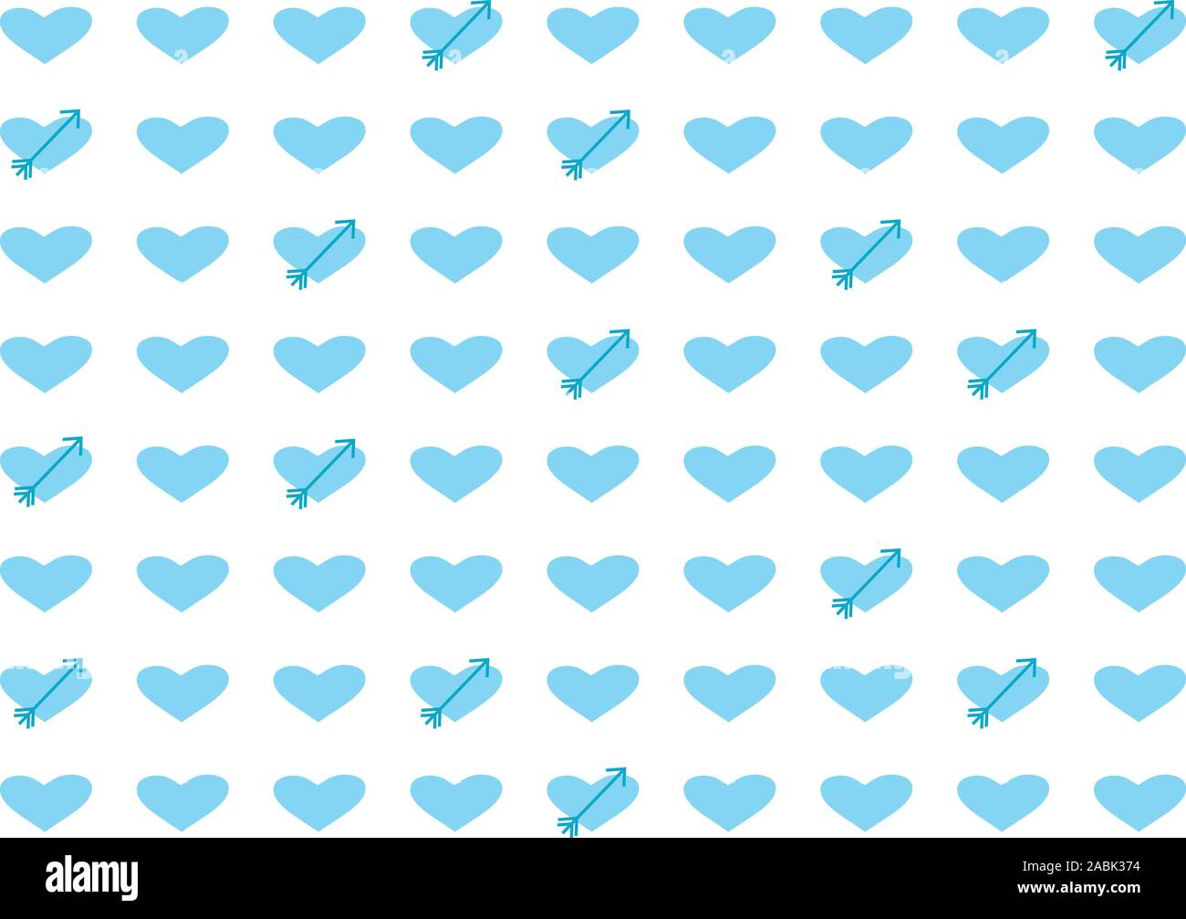 Cute Vector Illustration Transparente Avec Motif Coeurs Et Fleches Bleues Sur Fond Blanc C Est Un Garcon Concept Bebe Garcon Papier D Emballage Photo Stock Alamy