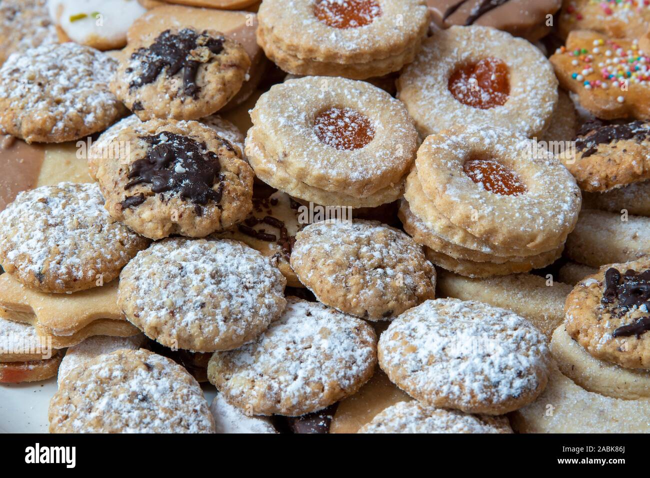 Les cookies de Noël traditionnel. La Bavière, Allemagne Banque D'Images