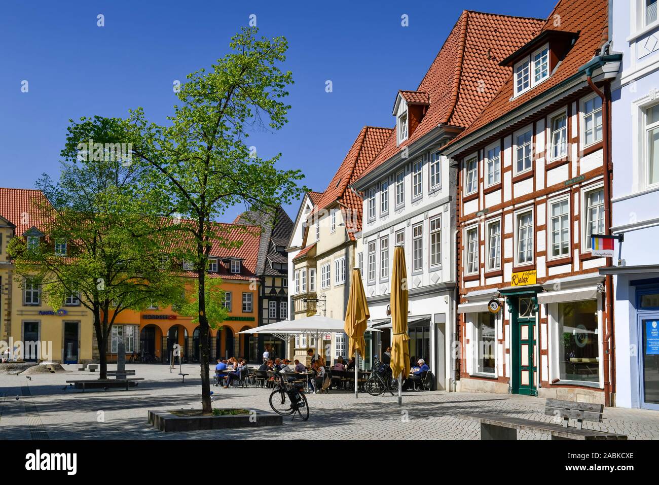 Altbauten, Das Stadtidyll, Altstadt, Hameln, Niedersachsen, Deutschland Banque D'Images
