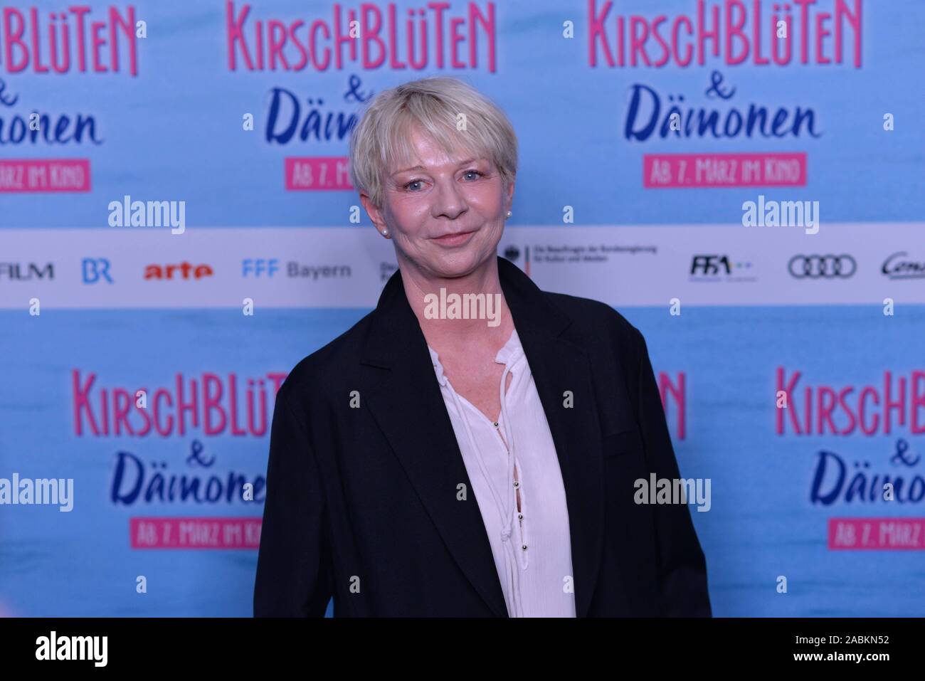 Auteur Rita Falk lors de la première de "Kirschblüten und Dämonen' dans Arri-Kino de Munich. [Traduction automatique] Banque D'Images