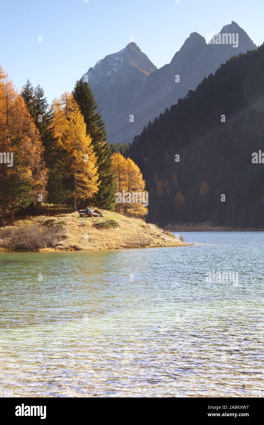 Herbststimmung am Albulapass Banque D'Images