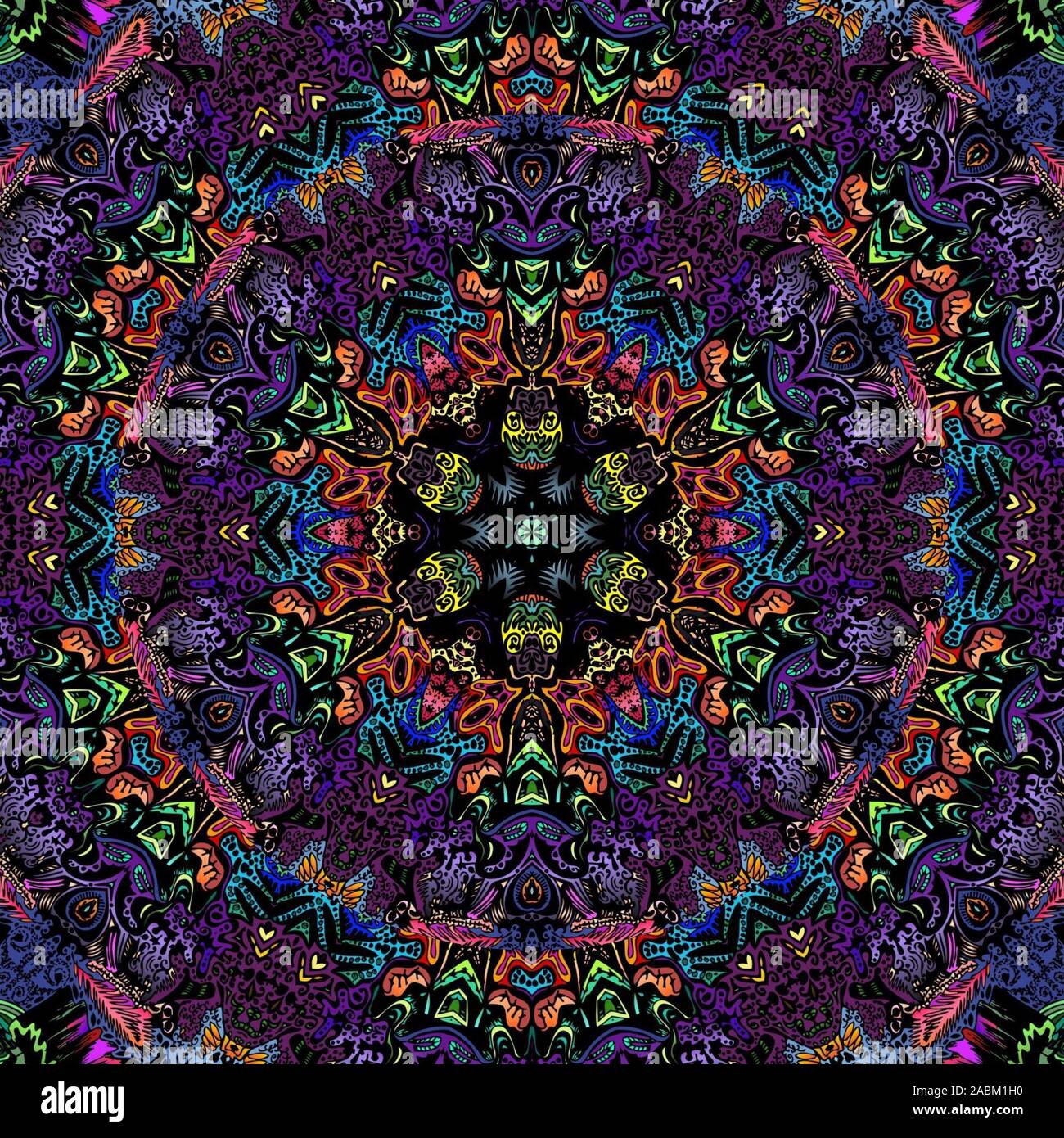 Fonds d'écran LSD colorés Banque D'Images