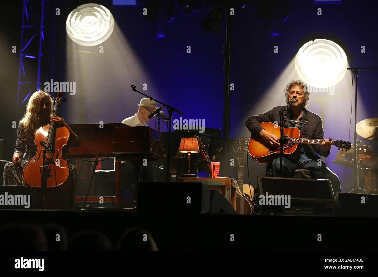 Wolfgang Niedecken BAP et vivre au Festival Tollwood Munich. [Traduction automatique] Banque D'Images