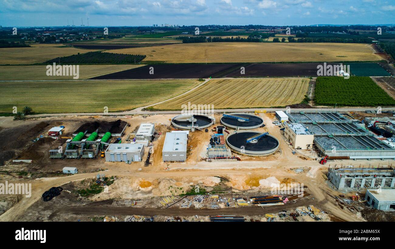 Secondes pour la purification et les installations de traitement de l'eau Banque D'Images