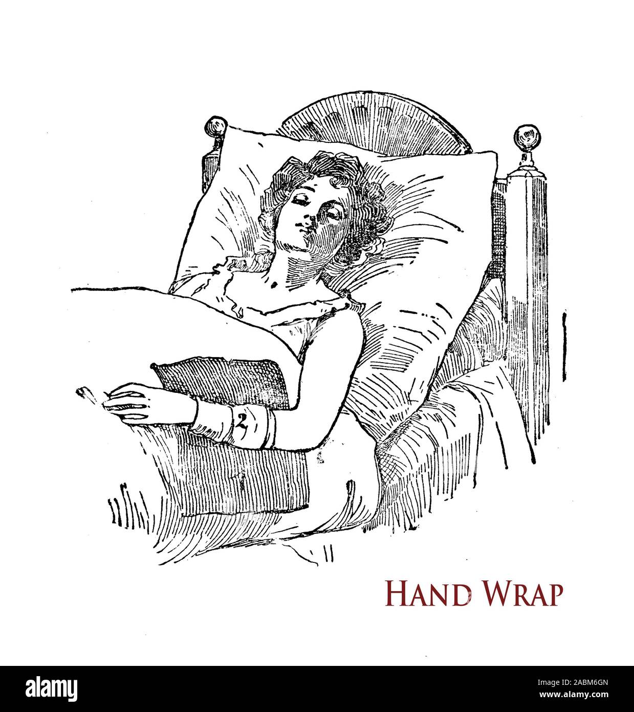 Santé et médecine:poignet bandage wrap Banque D'Images