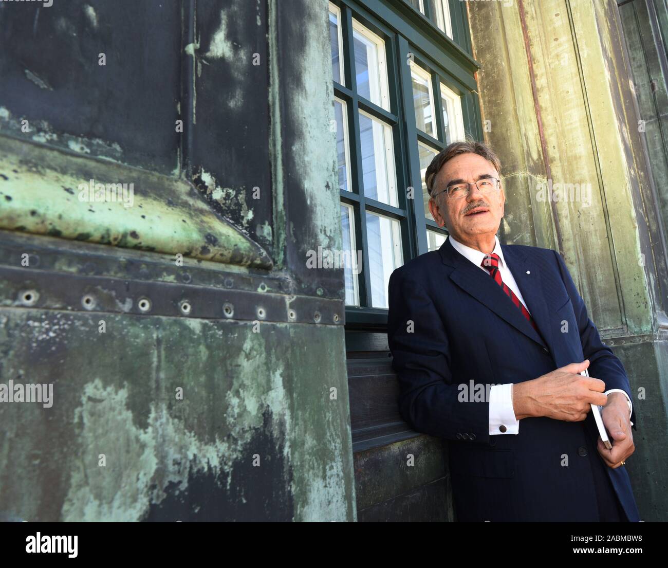 TU Président Wolfgang Anton Herrmann dans la tour de l'Université Thiersch. [Traduction automatique] Banque D'Images