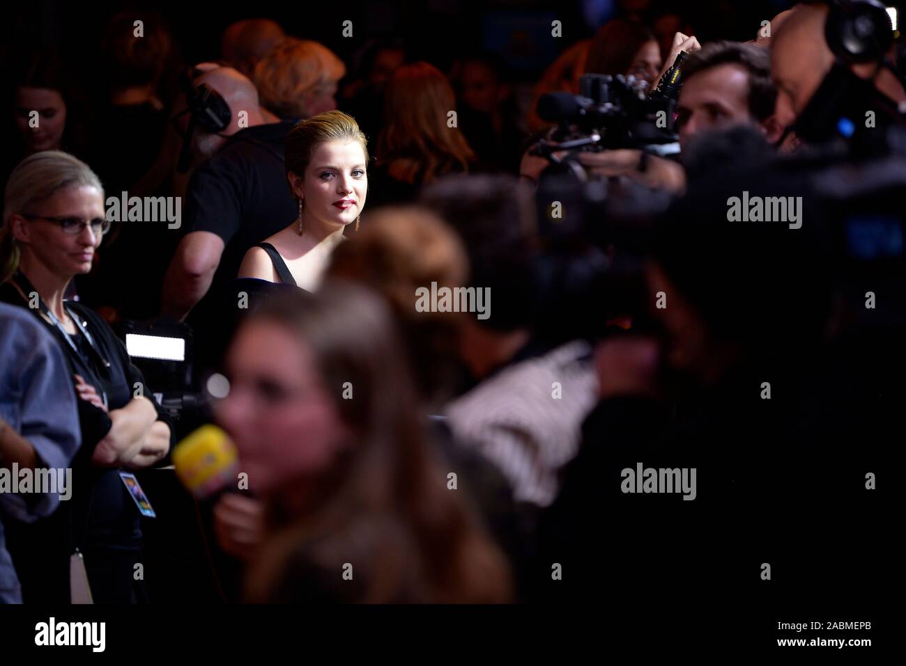 L'actrice Jella au Haase première du film 'Das perfekte Geheimnis" au Mathäser Kino à Munich. [Traduction automatique] Banque D'Images