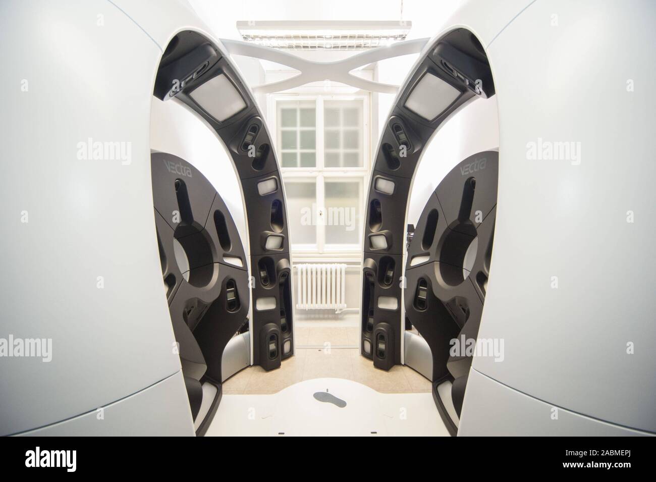 Présentation de la première 3D full-body scanner dans le département de la main, chirurgie plastique et esthétique de l'Hôpital universitaire de Munich en Pettenkoferstraße. [Traduction automatique] Banque D'Images