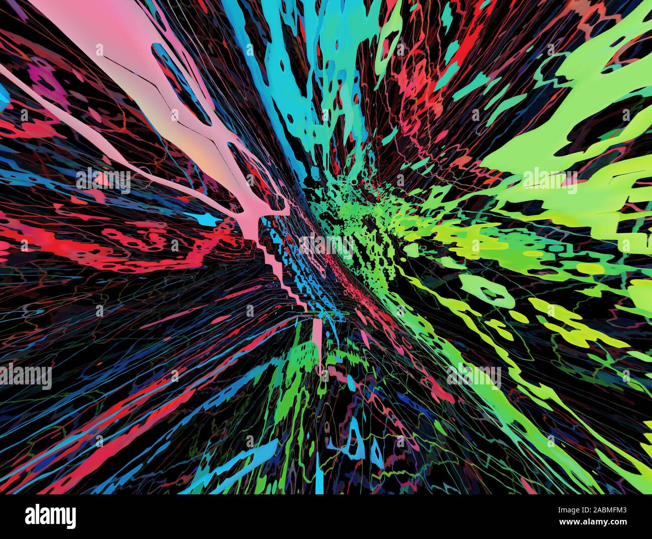 Fonds d'écran LSD colorés Banque D'Images