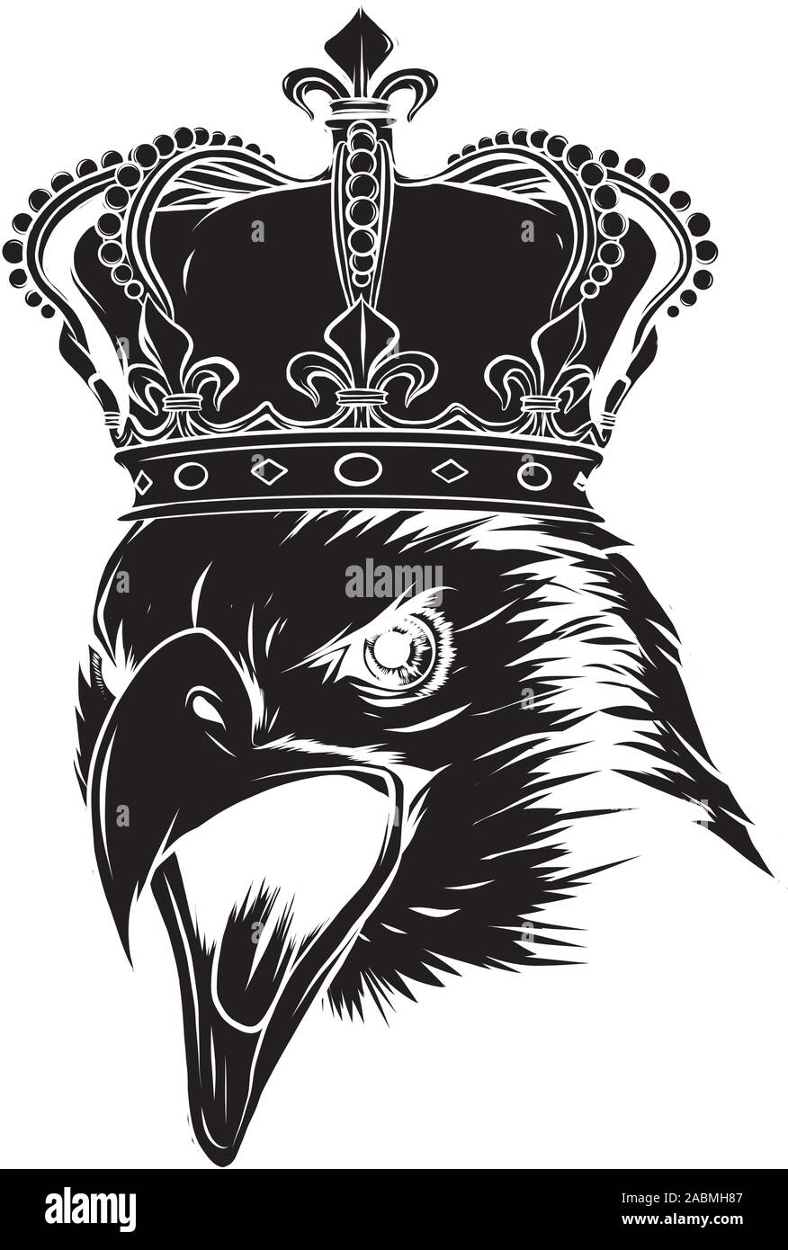 C'est une mascotte Eagle Head vector illustration Illustration de Vecteur