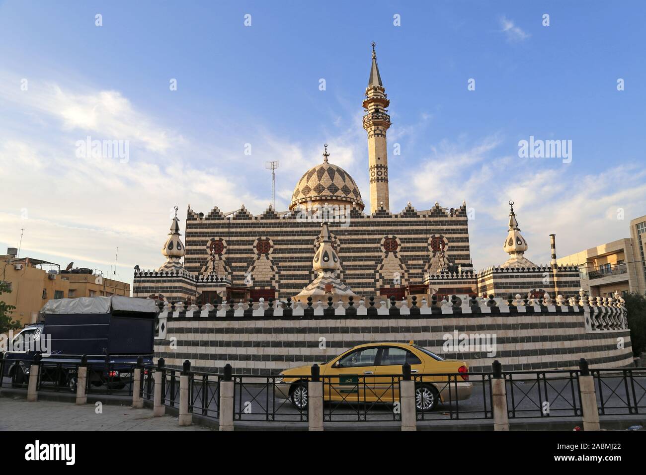 La Mosquée Abu Darwish, Abu Darwish Street, Jabal al Ashrafiyah, Amman, Jordanie, Moyen-Orient Banque D'Images