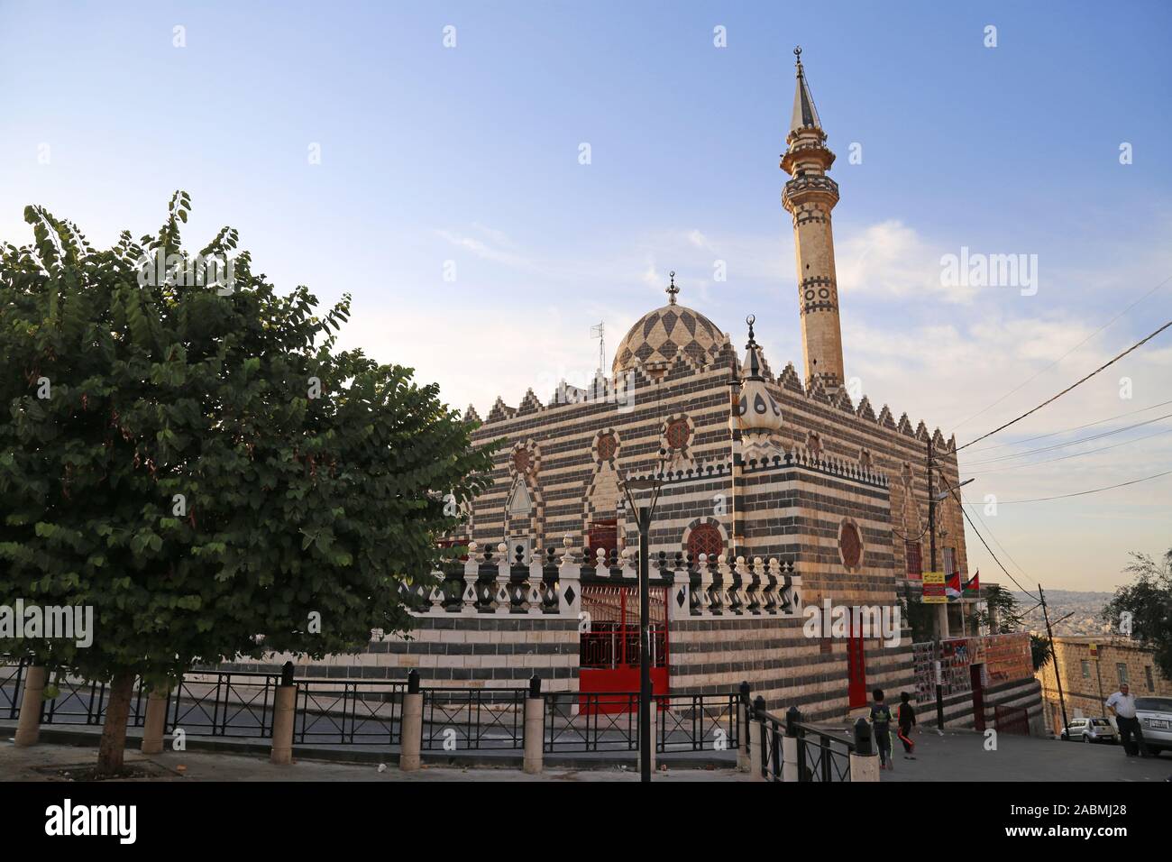 La Mosquée Abu Darwish, Abu Darwish Street, Jabal al Ashrafiyah, Amman, Jordanie, Moyen-Orient Banque D'Images