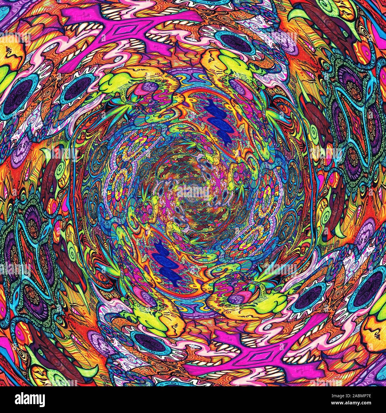 Fonds d'écran LSD colorés Banque D'Images