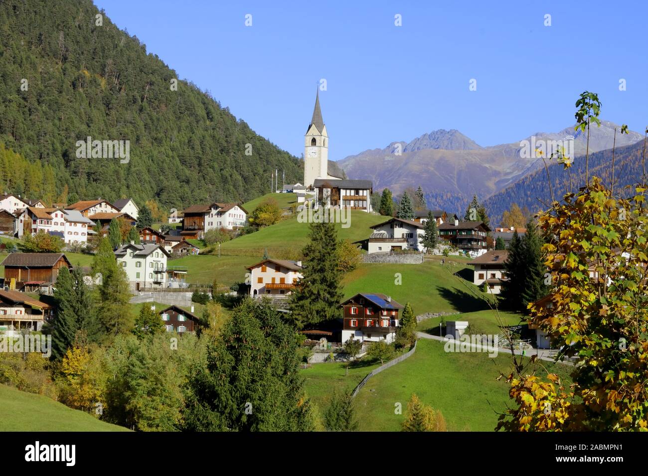 Schmitten Albula Banque D'Images