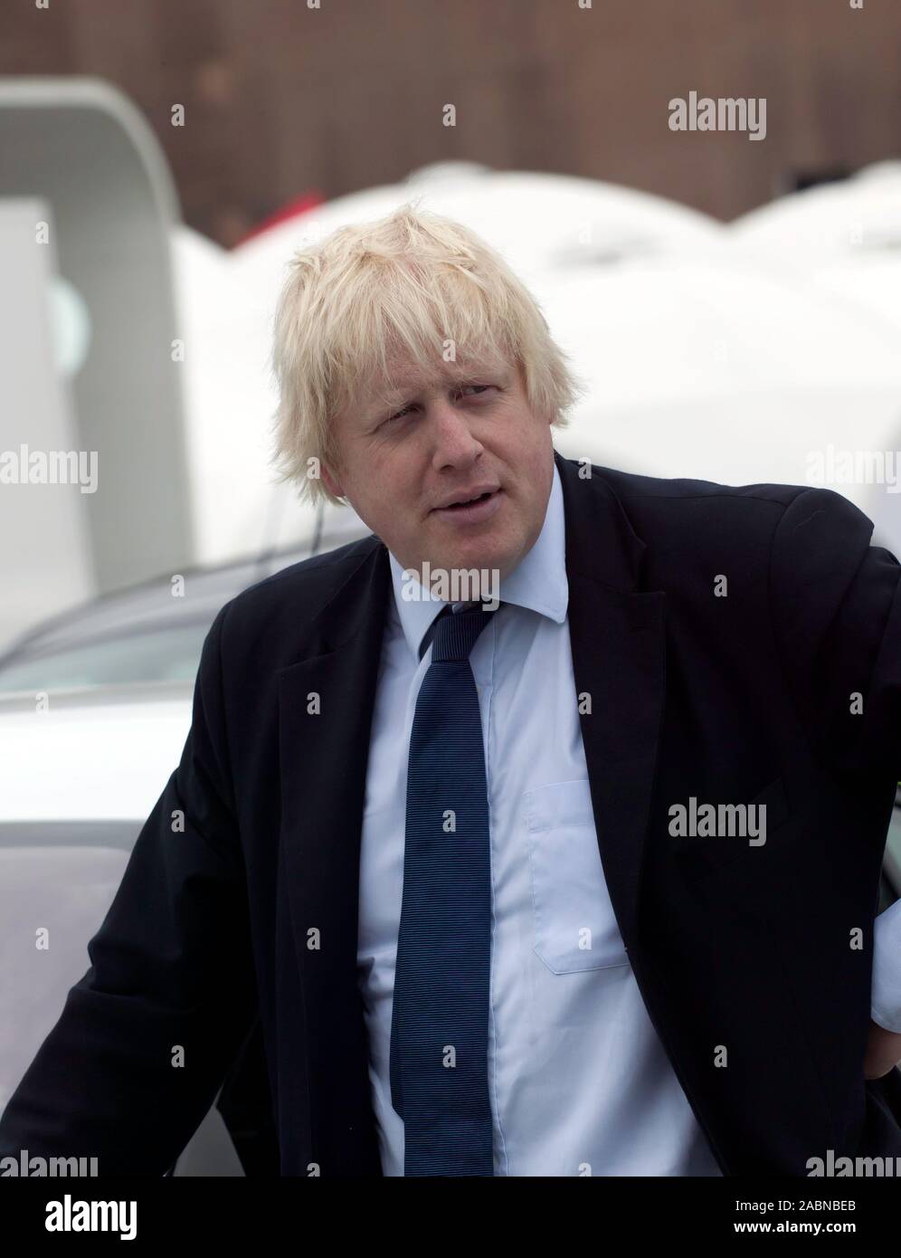 Boris Johnson préside à l'ouverture d'ecovelocity, Britains premier festival automobile à faible teneur en carbone à Battersea Power Station 2011 Banque D'Images