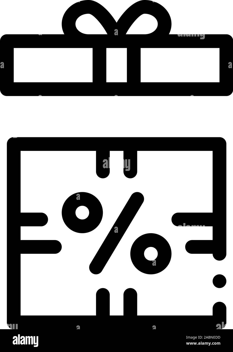 Ouvrez l'icône Contour Don d'intérêts vecteur Illustration Illustration de Vecteur