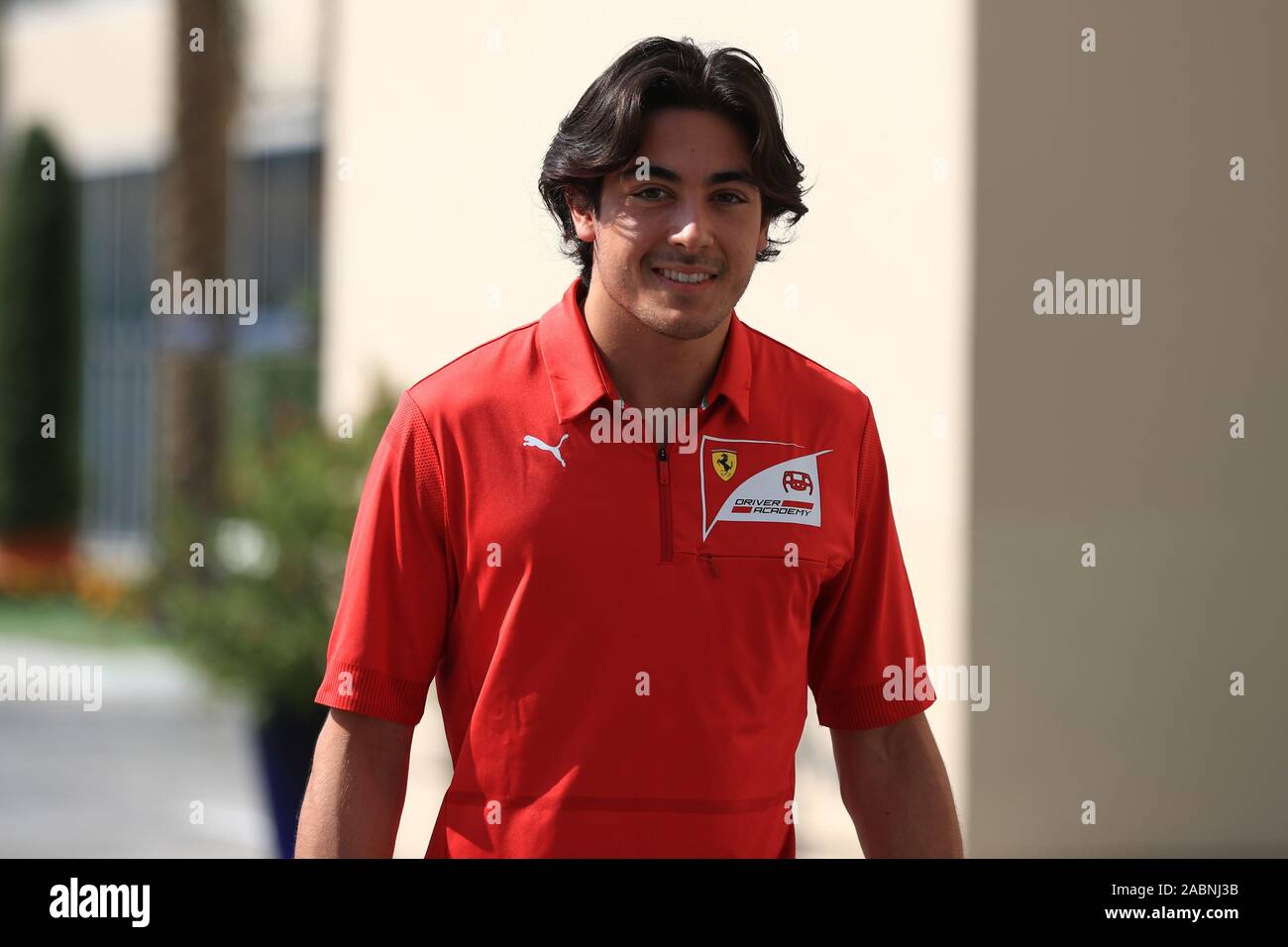 Abu Dhabi, EAU. 28 novembre 2019, Circuit Yas Marina, Abou Dhabi, Émirats arabes unis ; Formule 1 Grand Prix d'Abu Dhabi, les arrivées jour ; Giuliano Alesi, Ferrari Driver Academy - usage éditorial : Action Crédit Plus Sport Images/Alamy Live News Banque D'Images