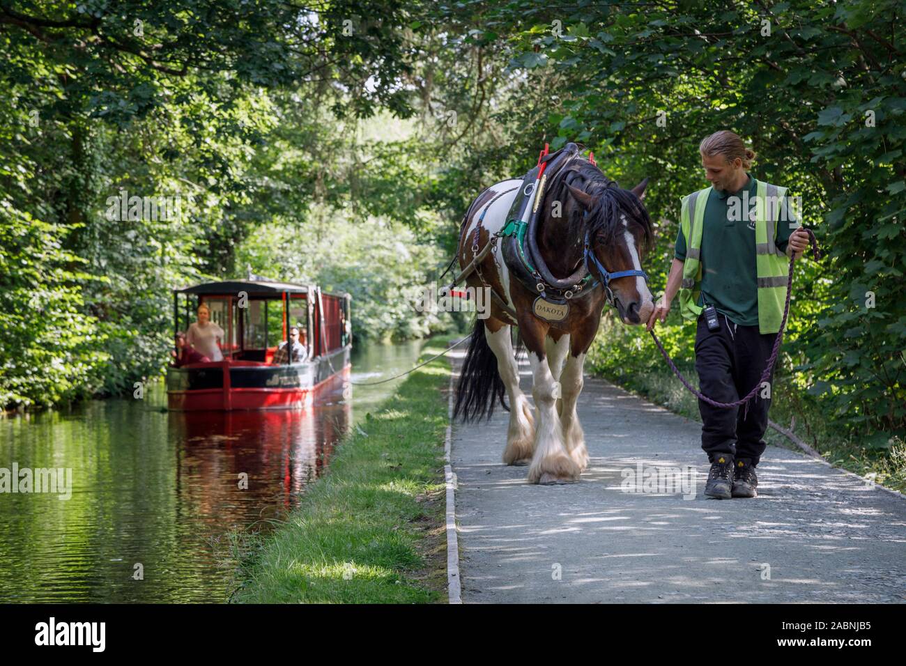 Un grand classique sur le canal de Llangollen, Llangollen, Denbighshire, Wales Banque D'Images