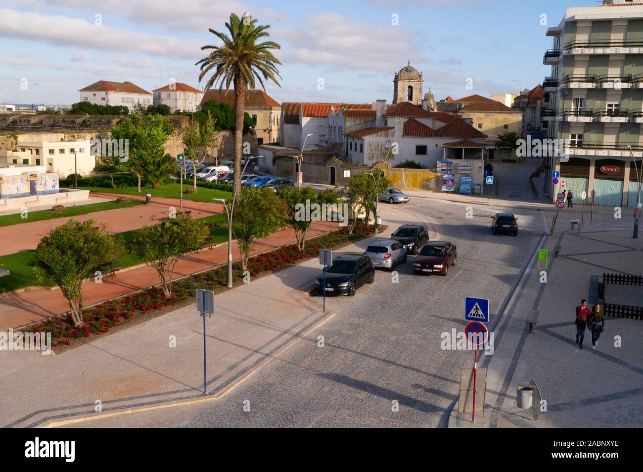 Vue générale de Peniche Portugal Banque D'Images