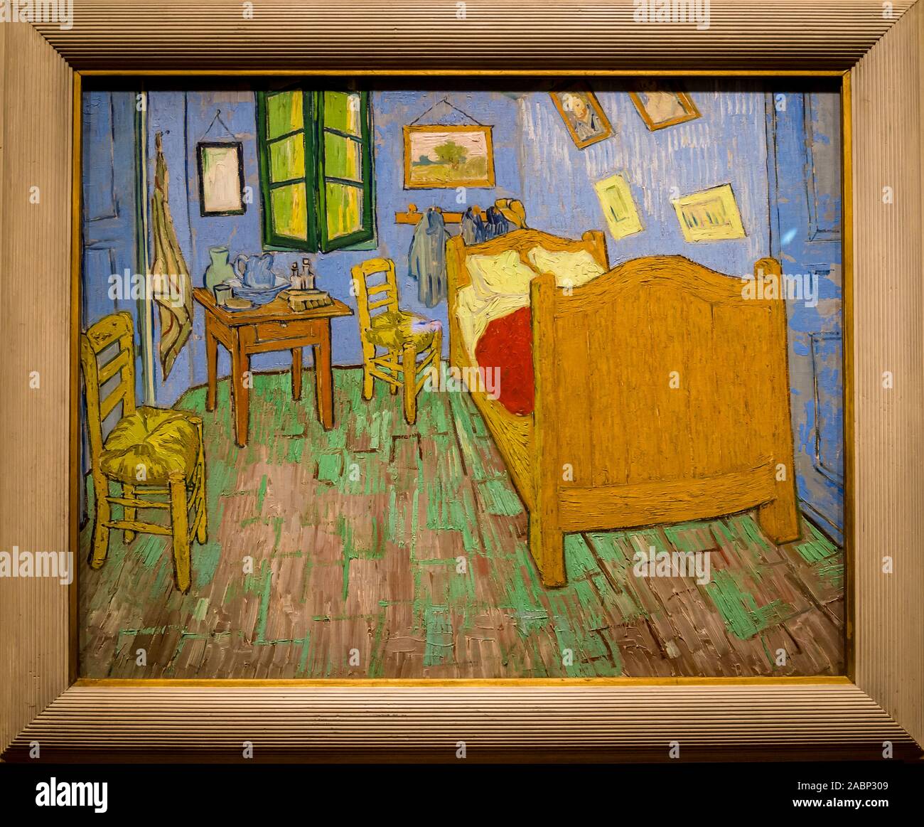 La peinture de Vincent van Gogh la chambre à coucher, 1889, The Art  Institute of Chicago, Chicago, Illinois, États-Unis Photo Stock - Alamy