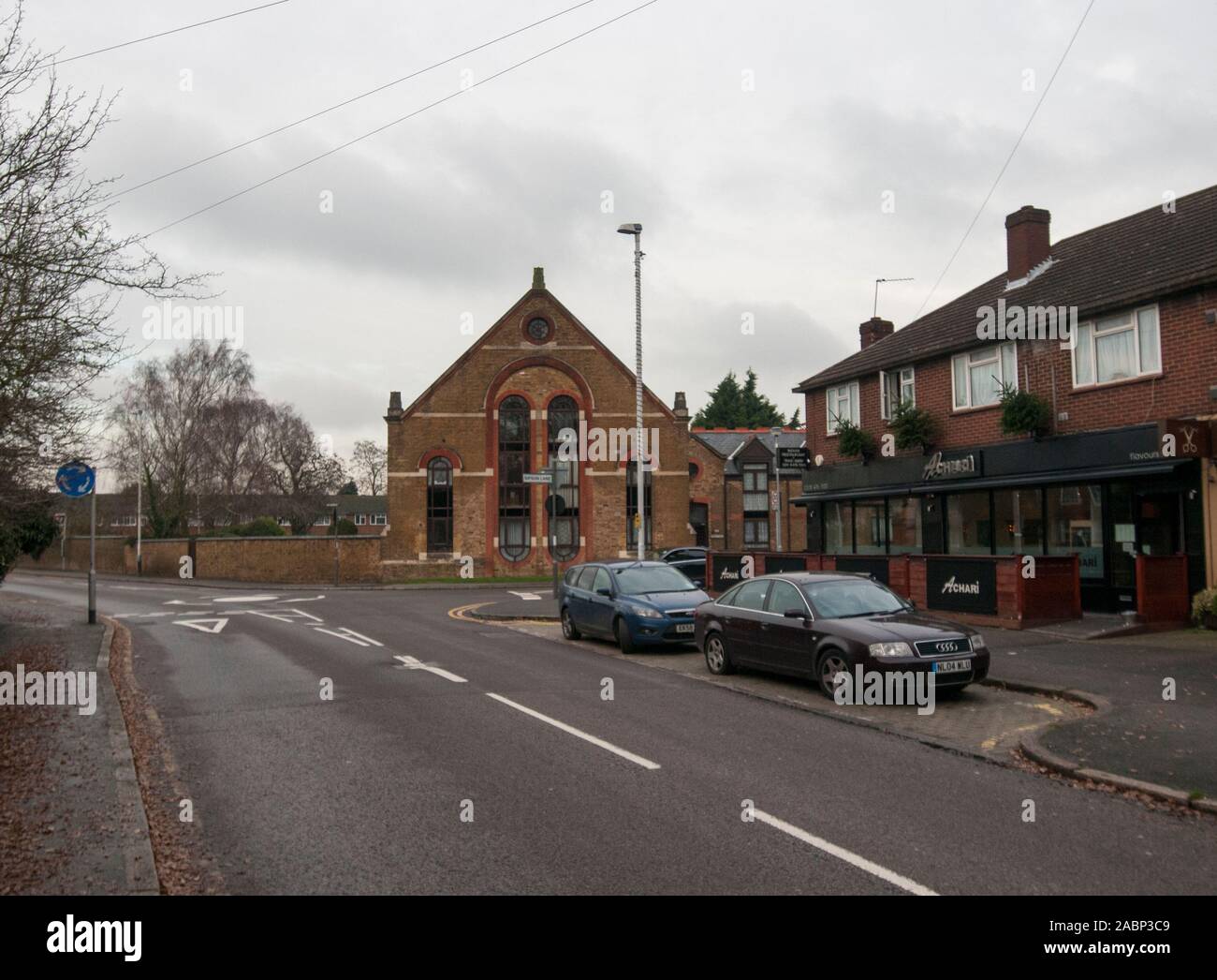 Village de l'ouest de Londres, près de l'aéroport d'Heathrow Sipson.Le village sera gravement affecté par un projet d'une troisième piste. Banque D'Images