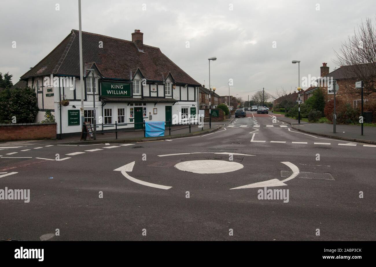 Village de l'ouest de Londres, près de l'aéroport d'Heathrow Sipson.Le village sera gravement affecté par un projet d'une troisième piste. Banque D'Images