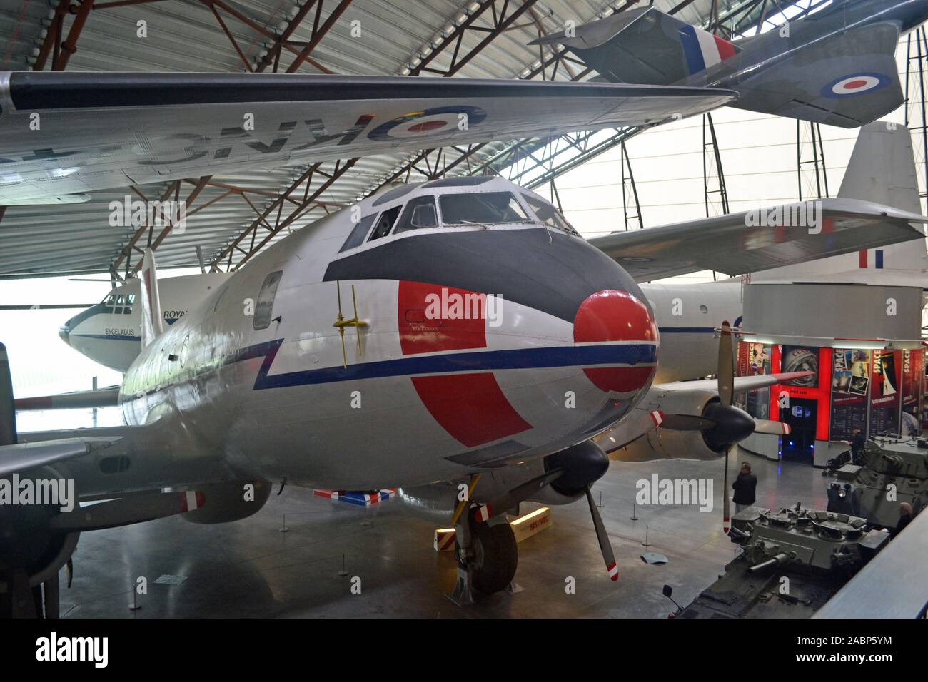 Avion du passager au Musée de la RAF à Cosford, Shifnal, Shropshire, Angleterre Banque D'Images