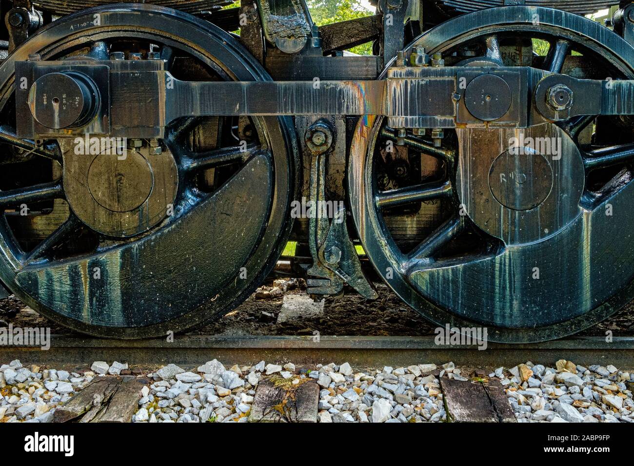 HBMT Baldwin Locomotive à vapeur no 38, Train Station Museum, Bloody Run Historical Society, 49 West 5th Street, Everett, PA Banque D'Images