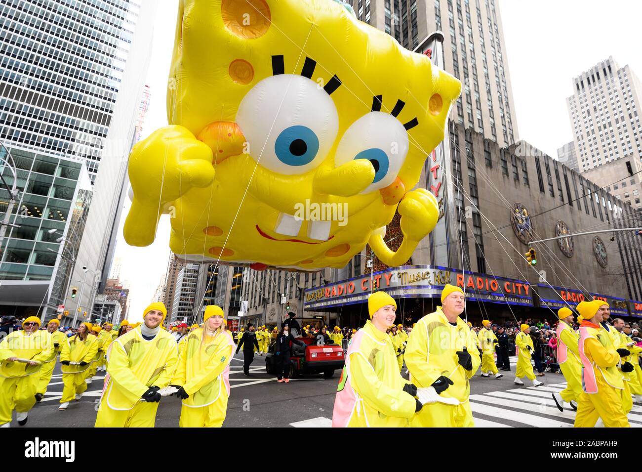 Les aventures de bulle dans le Macy's Thanksgiving Day Parade sur la sixième avenue, près de Radio City Music Hall. Banque D'Images