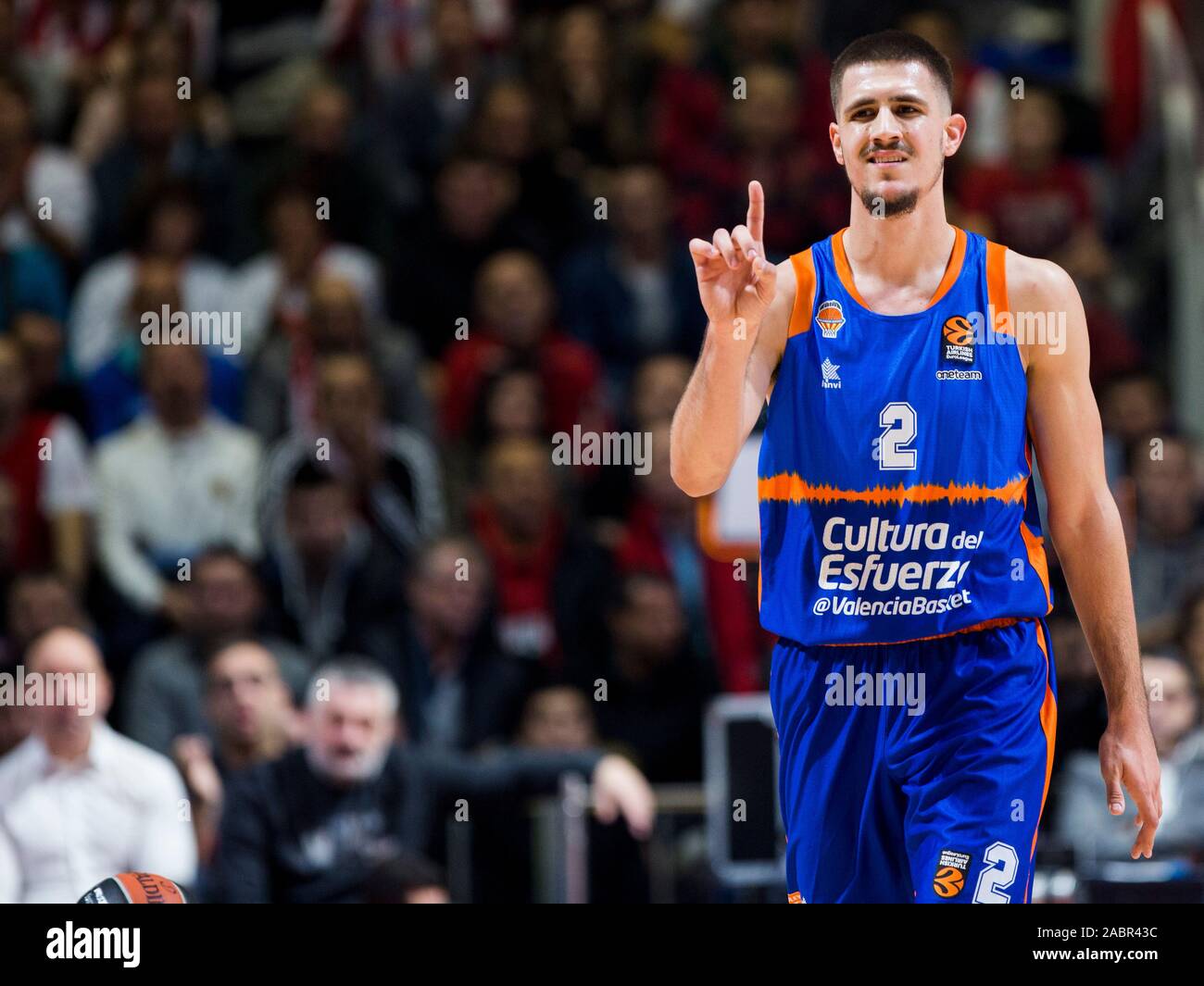 Belgrade, Serbie. 28 Nov, 2019. Zeljko Markovic de Valence Panier de gestes. Credit : Nikola Krstic/Alamy Live News Banque D'Images