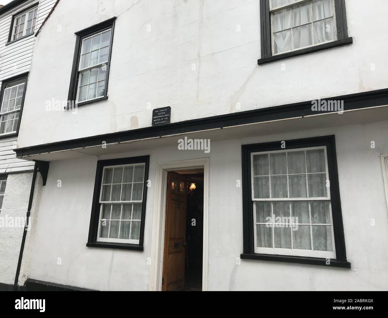 La maison où le commandant de bord du Mayflower, Christopher Jones, une fois vécu, qui est d'ouvrir au public comme une attraction touristique d'Harwich, Essex dans le cadre du Mayflower 400 commémorations en 2020. Banque D'Images