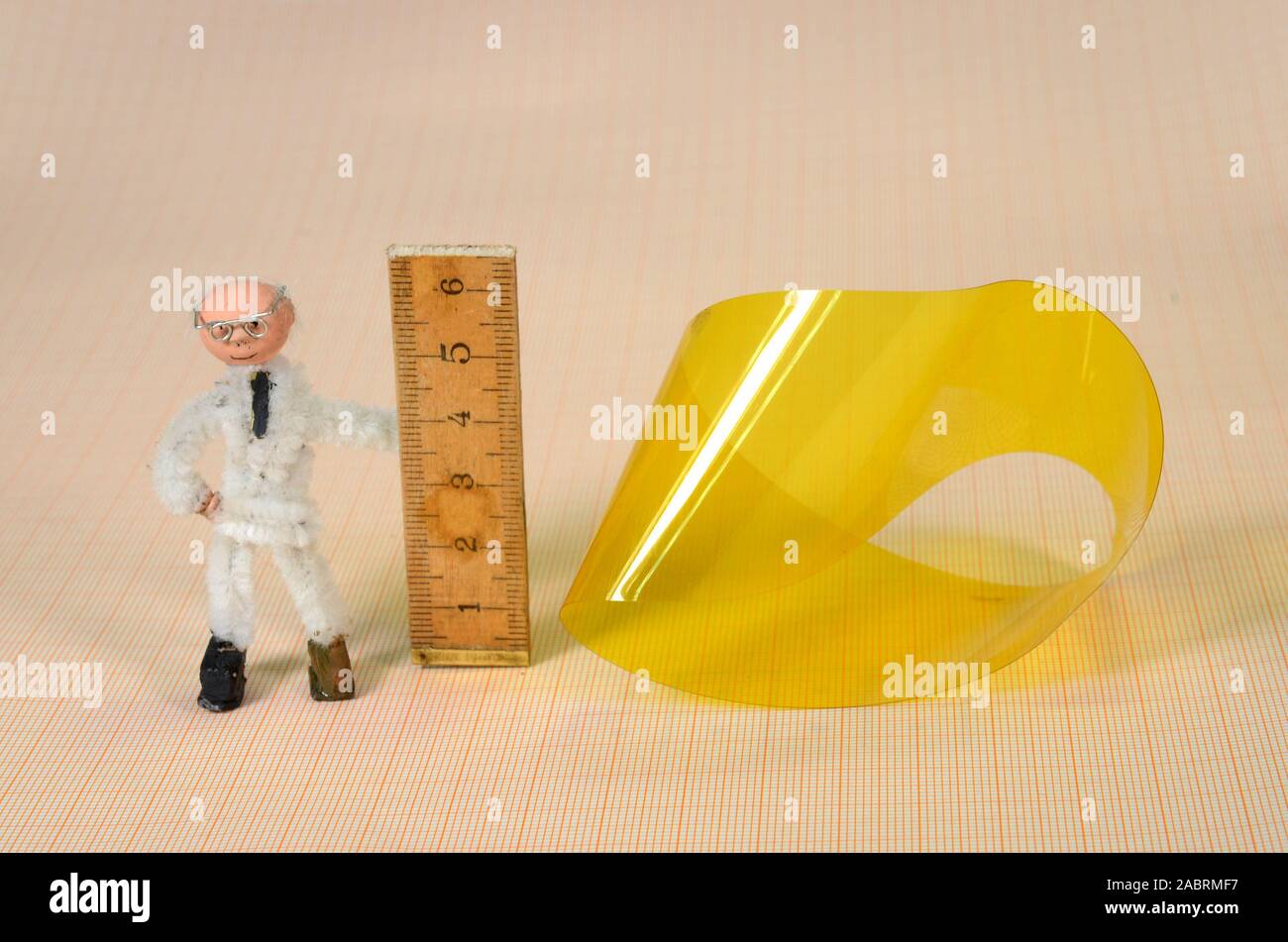 La présentation d'une bande de Moebius. Il est de 4 cm de large. Banque D'Images