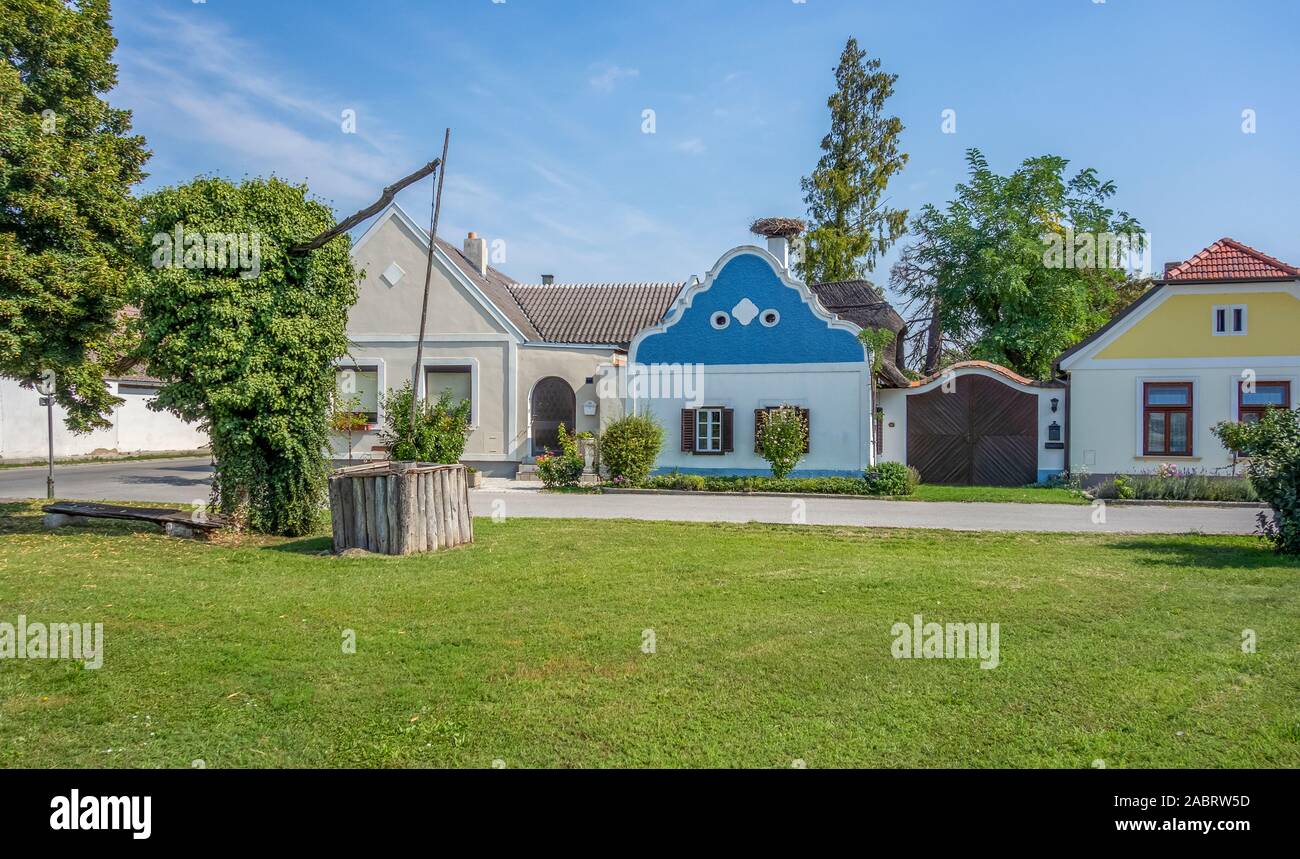 Un paysage idyllique à Apetlon, une ville dans une zone nommée Burgenland en Autriche Banque D'Images
